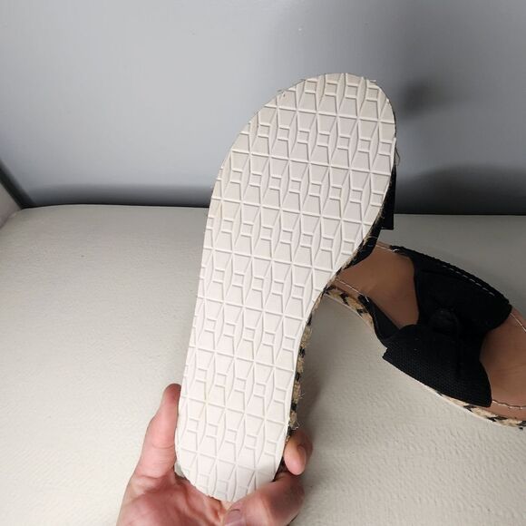 Kate Spade New York Espadrille Sandals Black 7-9 - Picture 4 of 5